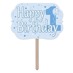 1st Birthday Yard Sign - Blue