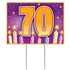 All Weather "70" Birthday Yard Sign