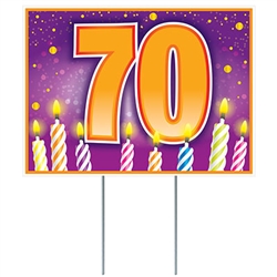 Give them a birthday wish the whole neighborhood will see!
This fun and colorful All Weather 40 Birthday Yard Sign is sure to grab attention.
Measures 11.5 inches tall by 16 inches wide.
Made of corrugated plastic.