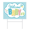 All Weather Plastic Welcome Baby Yard Sign