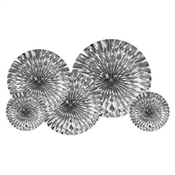 Metallic Fans - Silver