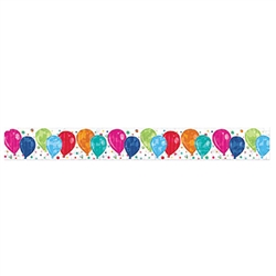 Metallic Balloons Fringe Banner