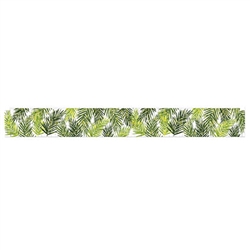 Metallic Palm Leaf Fringe Banner