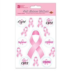 Pink Ribbon/Find A Cure Stickers