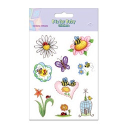 B Is For Baby Stickers (4 sheets/pkg)
