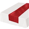 Sequined Table Runner - Red