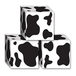 Cow Print Favor Boxes (3/Pkg)