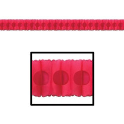 Cerise Tissue Garland