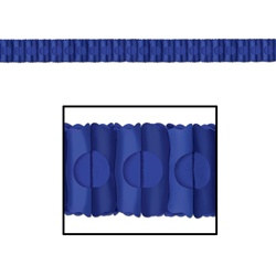 Medium Blue Tissue Garland