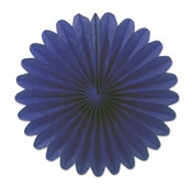 Blue Mini Tissue Fans (6 Per Package)