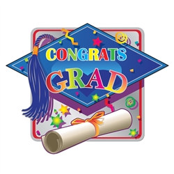 Printed Hi-Gloss Foil Graduation Sign