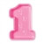 Plastic Baby's 1st Birthday Tray (pink)