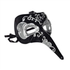 Black and Silver Long Nose Mask