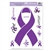 Purple Ribbon Peel 'N Place (1/pkg)