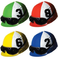 Jockey Helmet Cutouts (4/pkg)