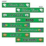 Gambling Destination Street Sign Cutouts (4/pkg)