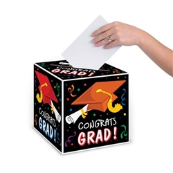 Congrats Grad Card Box, 9 inch