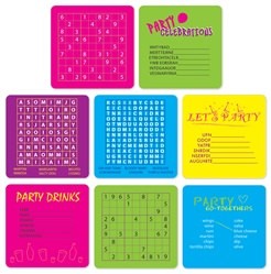 Party Puzzle Coasters (8/pkg)