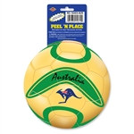 Australia Soccer Ball Peel 'N Place (1/Sheet)