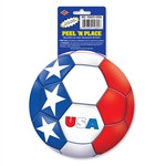 United States Soccer Ball Peel 'N Place (1/Sheet)