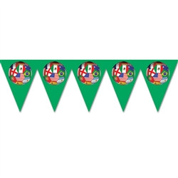 International Soccer Pennant Banner