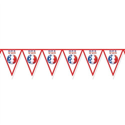 United States Soccer Pennant Banner