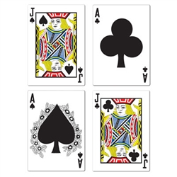 Blackjack Cutouts (4/Pkg)