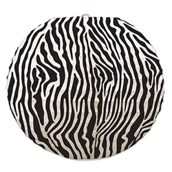 Zebra Print Paper Lanterns (3 Per Package)