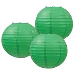 Green Paper Lanterns (3/Pkg)