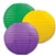 Yellow, Green, and Purple Paper Lanterns (3/Pkg)