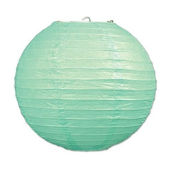 Mint Green Paper Lanterns (3 Paper Lanterns Per Package)