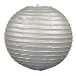 Silver Paper Lanterns (3 Paper Lanterns Per Package)