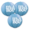 It's A Boy Paper Lanterns (3 Paper Lanterns Per Package)