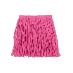 Pink Child Mini Paper Raffia Hula Skirt (1/Pkg)