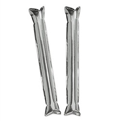 Make Some Noise Party Sticks - Silver (pair)