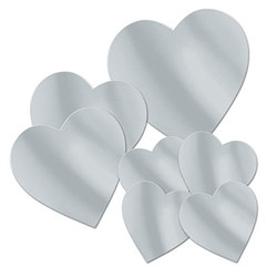 Pkgd Foil Heart Cutouts (7/pkg)