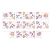 The Happy Mother's Day Streamer is made of cardstock and measures 6 inches tall and 12 feet long. Happy Mother's Day is printed with purple lettering with a floral pattern. Each package contains (1) white ribbon and (19) cards. Simple assembly required