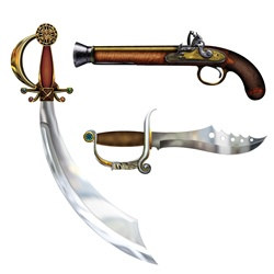 Pirate Weapon Cutouts