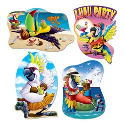 Luau Cutouts (4/pkg)