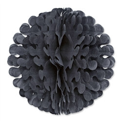 Black Tissue Flutter Ball, 19 Inches