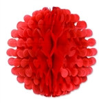 Red Tissue Flutter Ball, 19 Inches