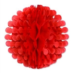 Red Tissue Flutter Ball, 9 Inches
