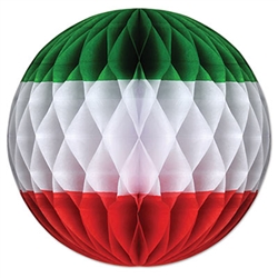 Red, White, and Green Art-Tissue Ball