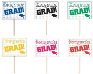 Congrats Grad Yard Sign (Choose Color)