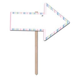 Pastel Blank Arrow Yard Sign