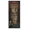 The Speakeasy Door Cover is made of all-weather plastic and measures 30 inches wide and 6 feet tall. Printed with a wooden door and various signs with shadows of policemen approaching. Printed one side. Contains one (1) per package.