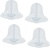 5 inch White Westminster Bells (4/pkg)