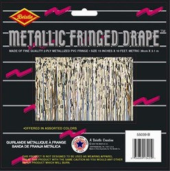 Gold 2-Ply Metallic Fringe Drape