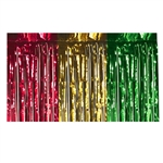 Red, Gold, Green Metallic Table Skirting