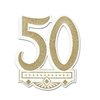 Glittered 50th Anniversary Crest